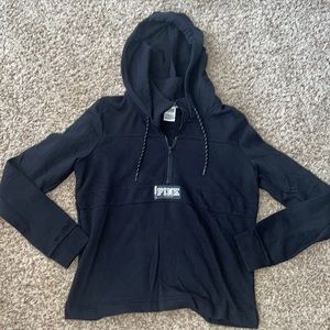 Victoria’s Secret PINK black pullover hoodie size small